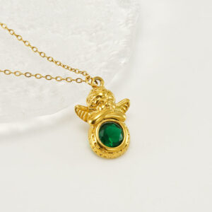 Little Angel Zircon Necklace