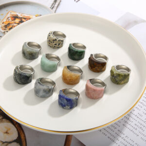 Natural Stone Women's Multi-Color Ring