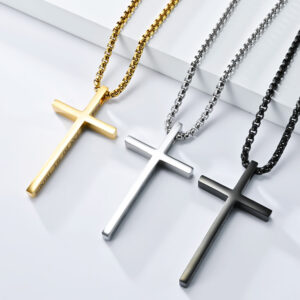 Titanium Steel Cross Necklace