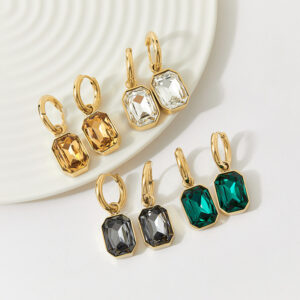 Emerald Zircon Earrings