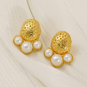 Pearl Stainless Steel Earrings