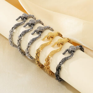Snake-Head Stainless Steel Bracelet