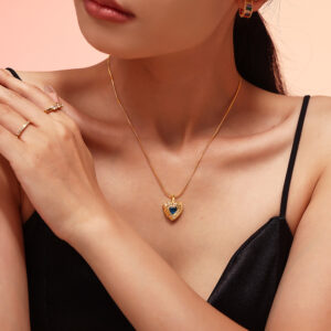 Crystal Heart Pendant Necklace