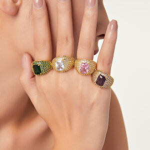 Colored Zirconia Ring