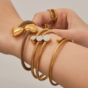 Geometric Pattern Openwork Bracelet